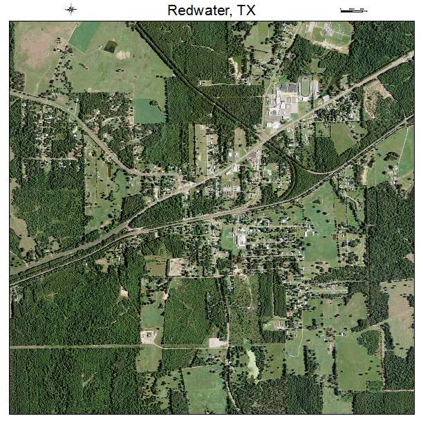 Redwater, TX air photo map