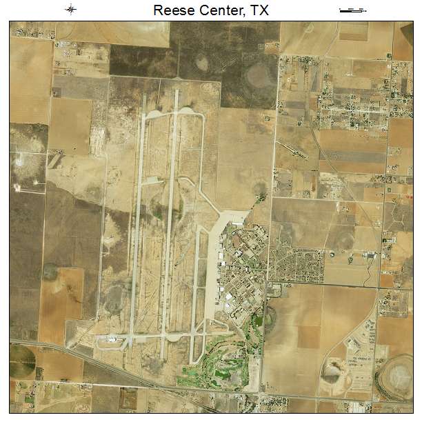 Reese Center, TX air photo map