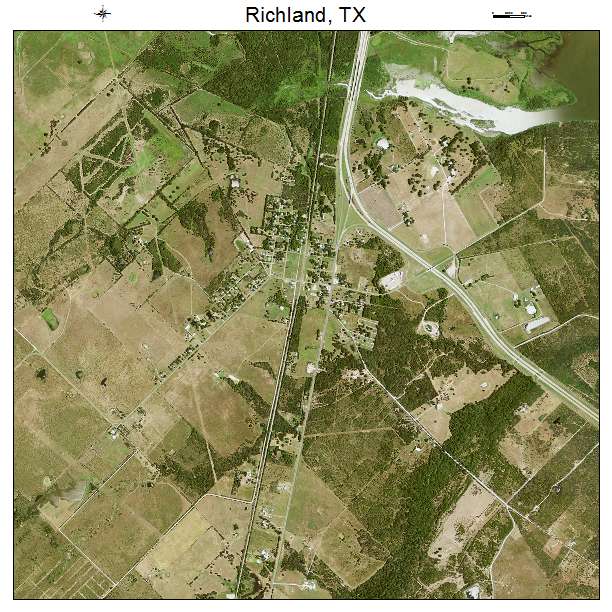 Richland, TX air photo map