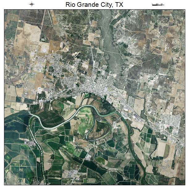 Rio Grande City, TX air photo map