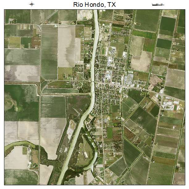Rio Hondo, TX air photo map