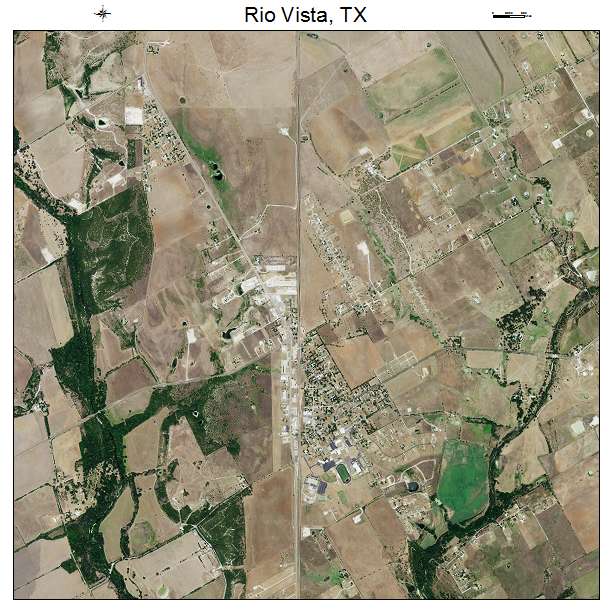 Rio Vista, TX air photo map