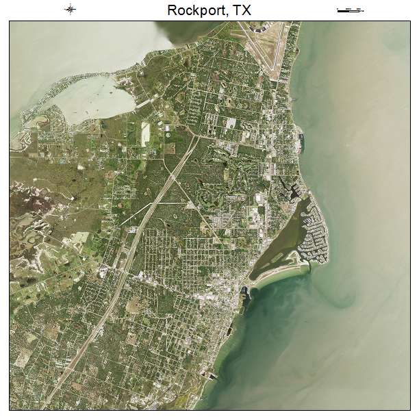 Rockport, TX air photo map