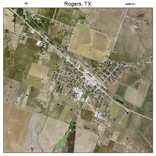 Rogers, TX air photo map