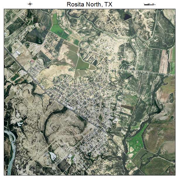 Rosita North, TX air photo map