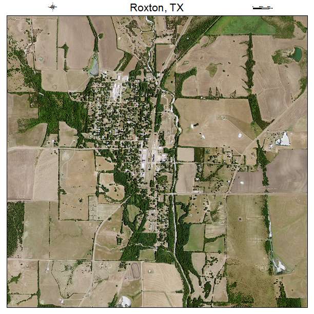Roxton, TX air photo map
