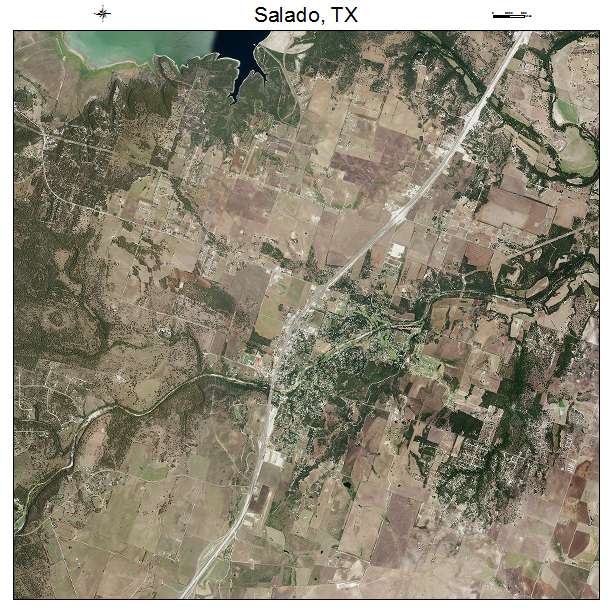 Salado, TX air photo map