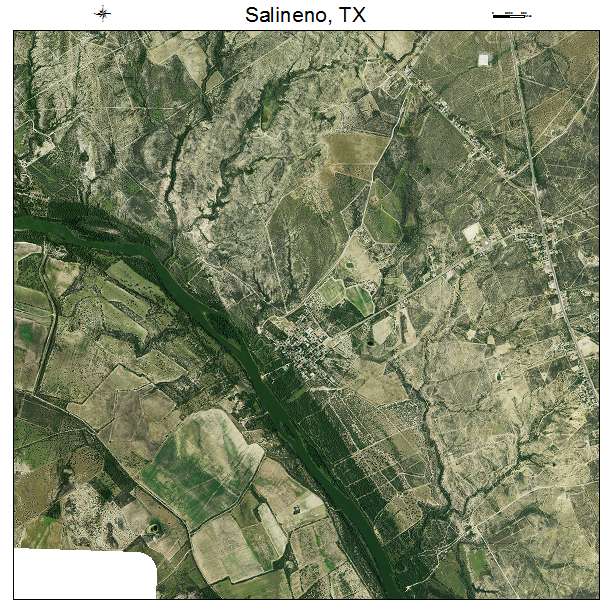 Salineno, TX air photo map