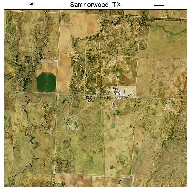 Samnorwood, TX air photo map