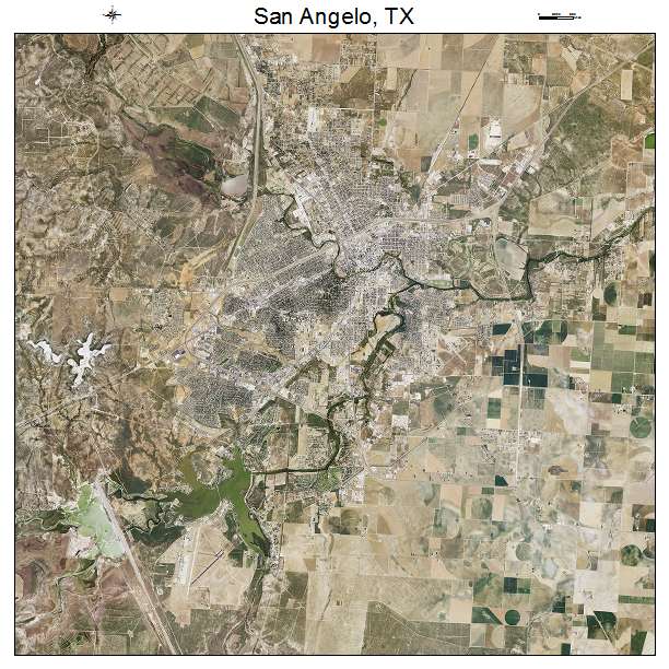 San Angelo, TX air photo map