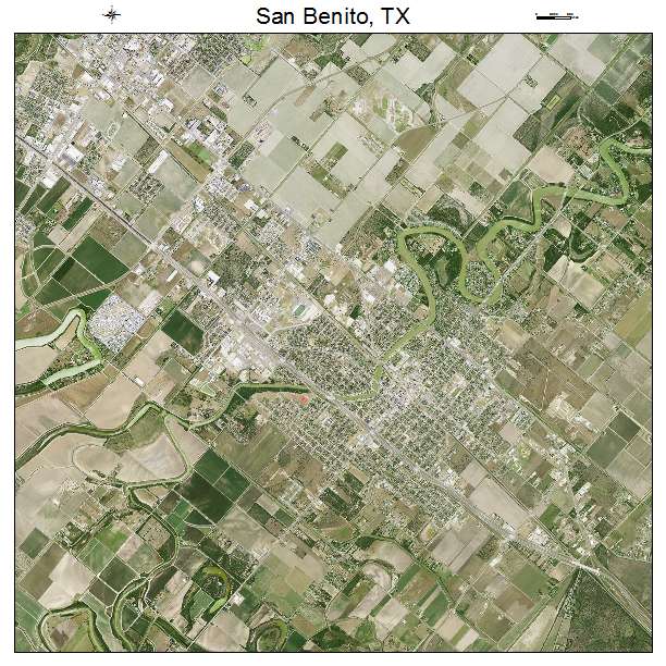 San Benito, TX air photo map