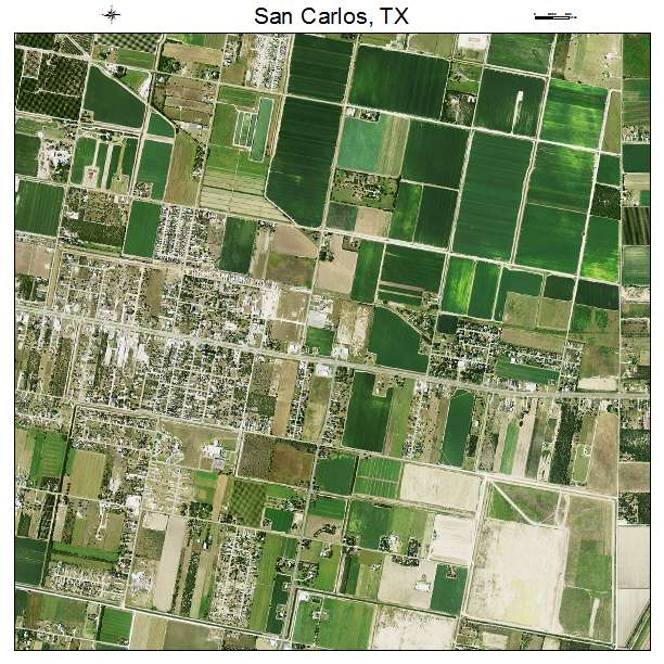 San Carlos, TX air photo map