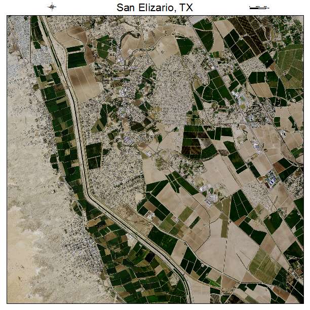 San Elizario, TX air photo map