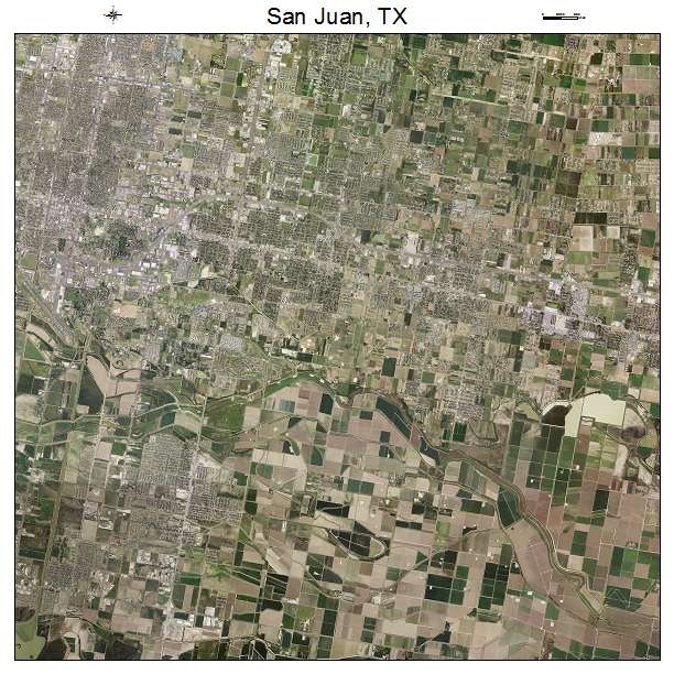 San Juan, TX air photo map