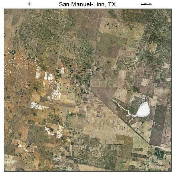 San Manuel Linn, TX air photo map