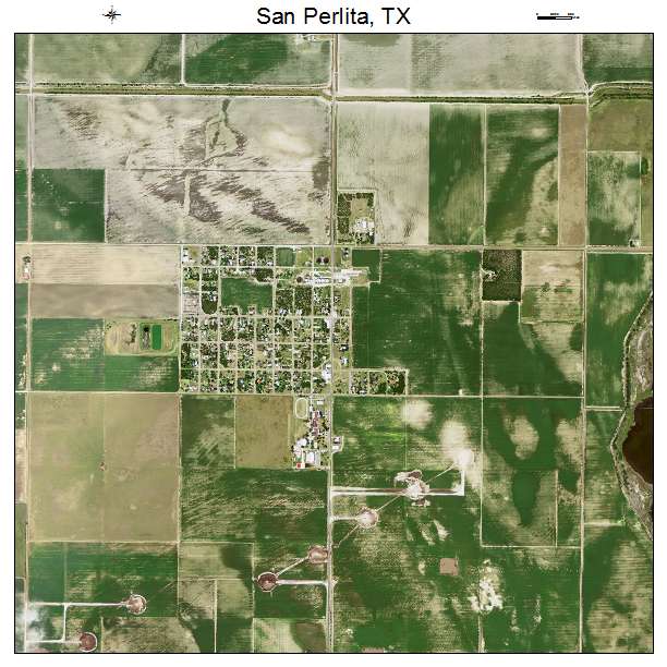 San Perlita, TX air photo map