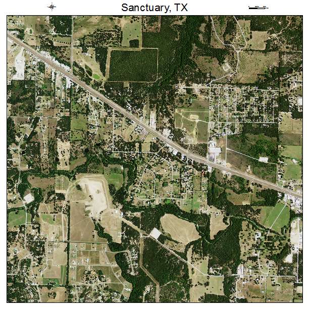Sanctuary, TX air photo map