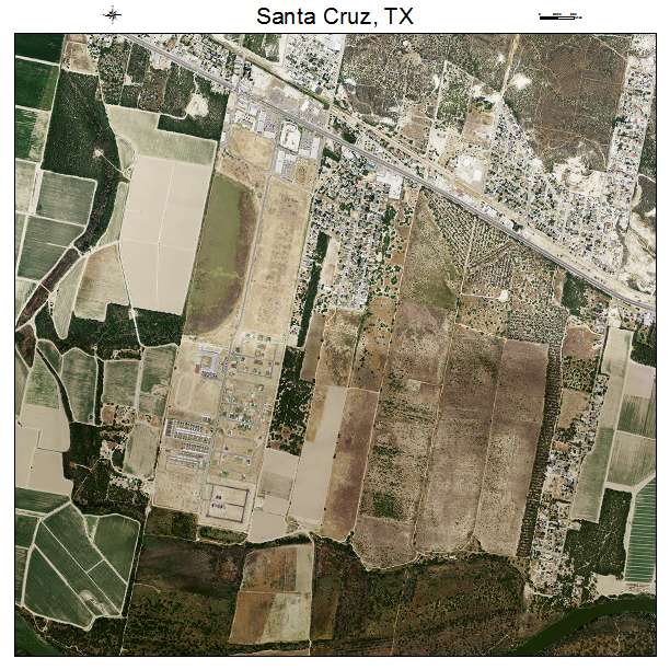 Santa Cruz, TX air photo map
