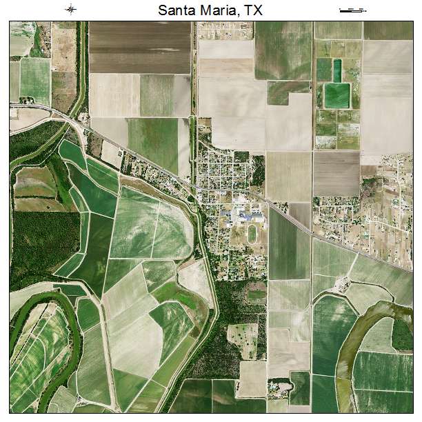 Santa Maria, TX air photo map
