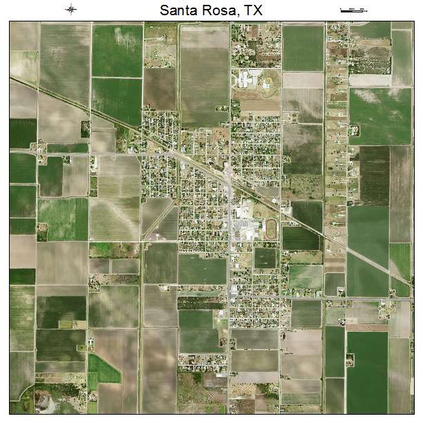 Santa Rosa, TX air photo map