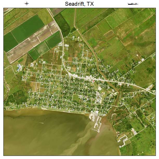 Seadrift, TX air photo map