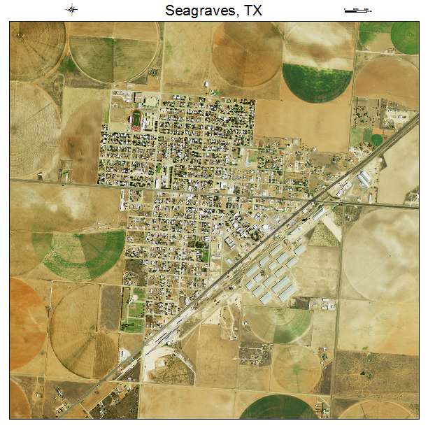 Seagraves, TX air photo map
