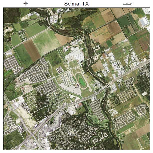 Selma, TX air photo map