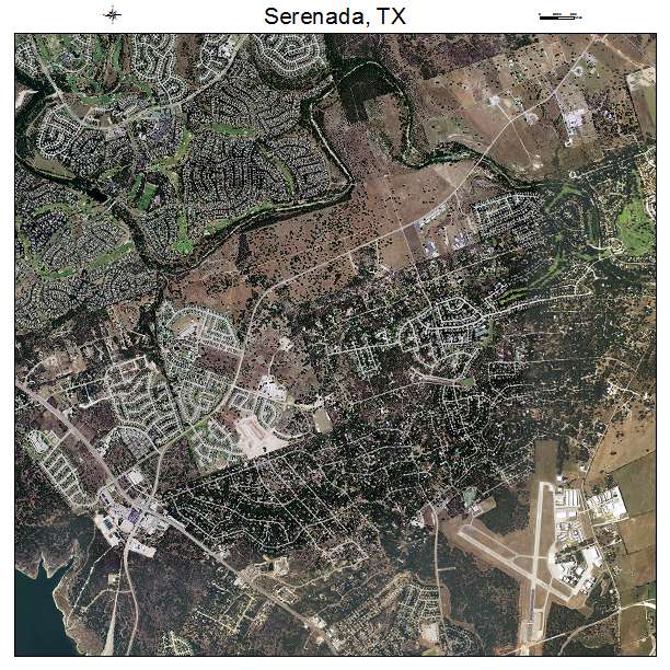 Serenada, TX air photo map