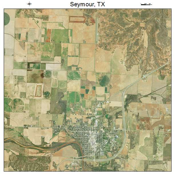 Seymour, TX air photo map