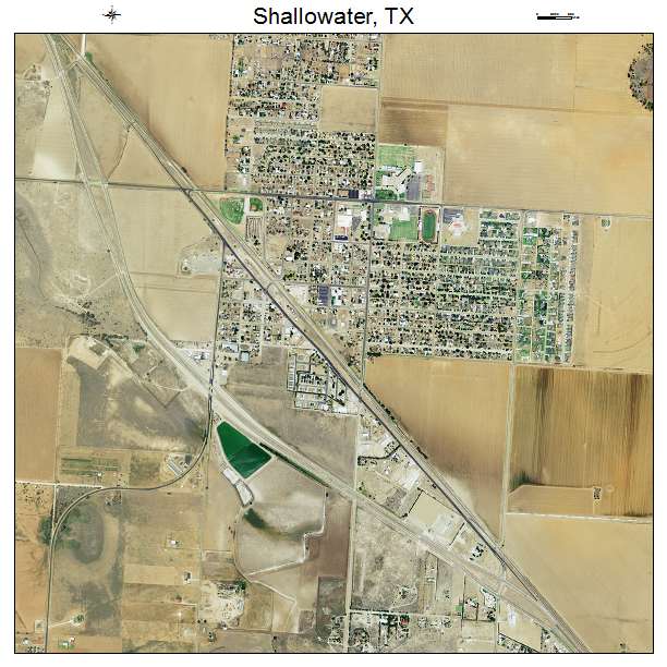 Shallowater, TX air photo map
