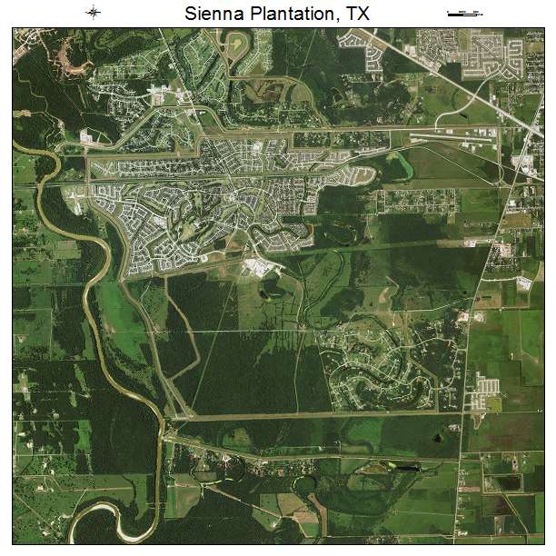 Sienna Plantation, TX air photo map