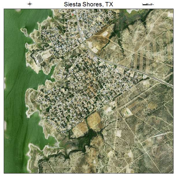 Siesta Shores, TX air photo map