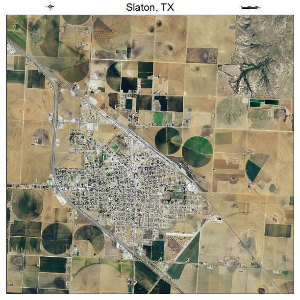 Slaton, TX air photo map