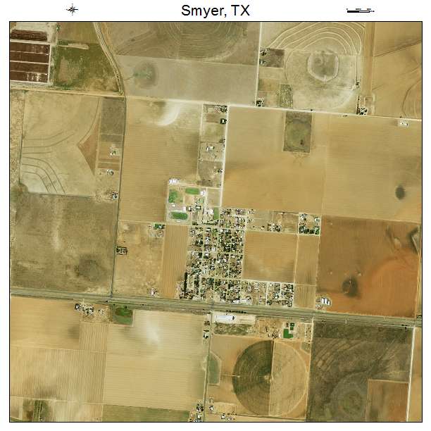 Smyer, TX air photo map