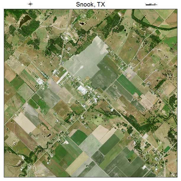 Snook, TX air photo map