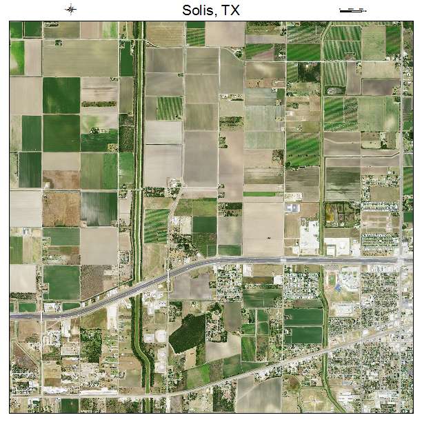 Solis, TX air photo map