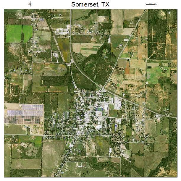 Somerset, TX air photo map