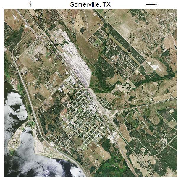 Somerville, TX air photo map