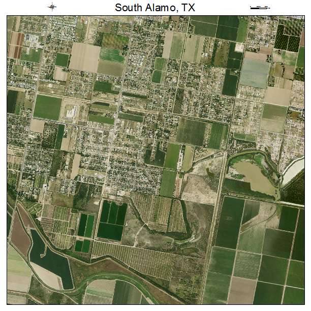 South Alamo, TX air photo map