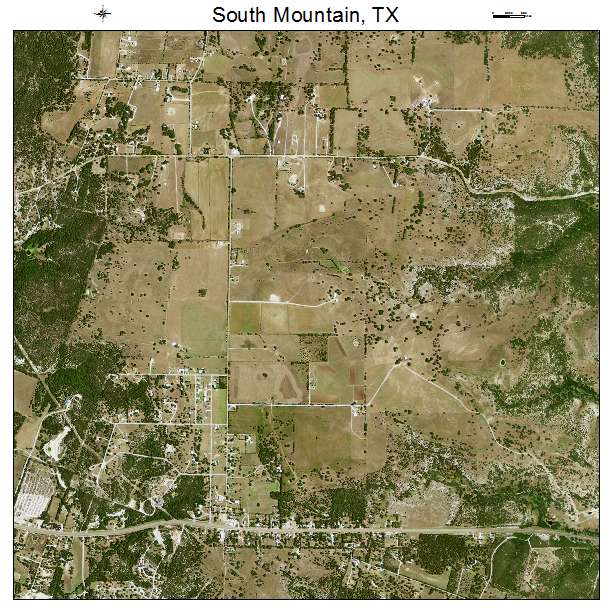 South Mountain, TX air photo map