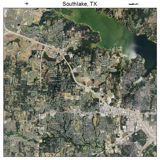 Southlake, TX air photo map