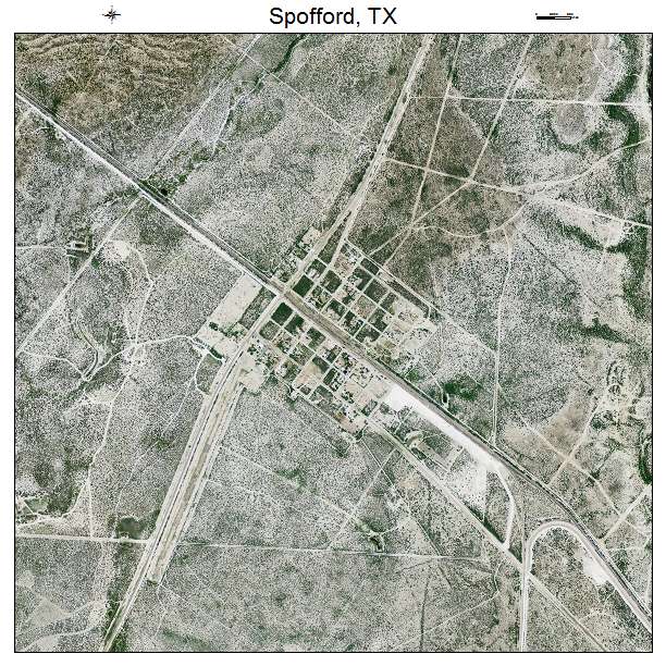 Spofford, TX air photo map