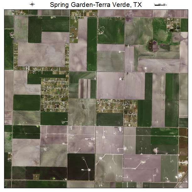 Spring Garden Terra Verde, TX air photo map