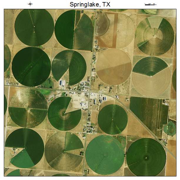 Springlake, TX air photo map