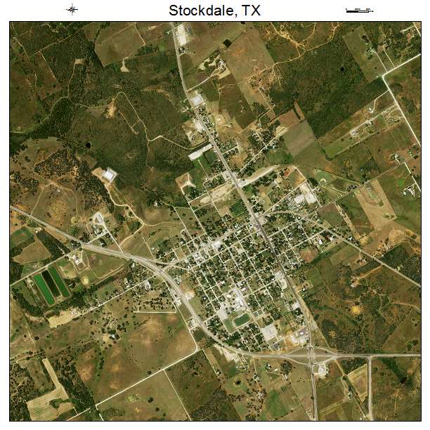 Stockdale, TX air photo map