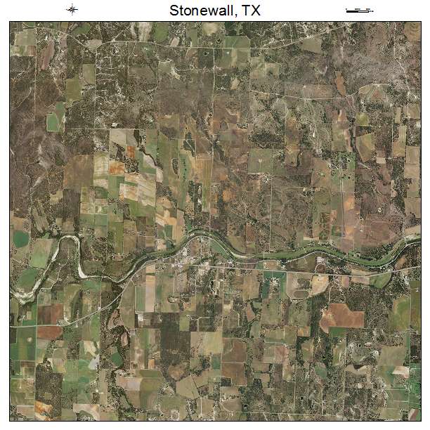Stonewall, TX air photo map