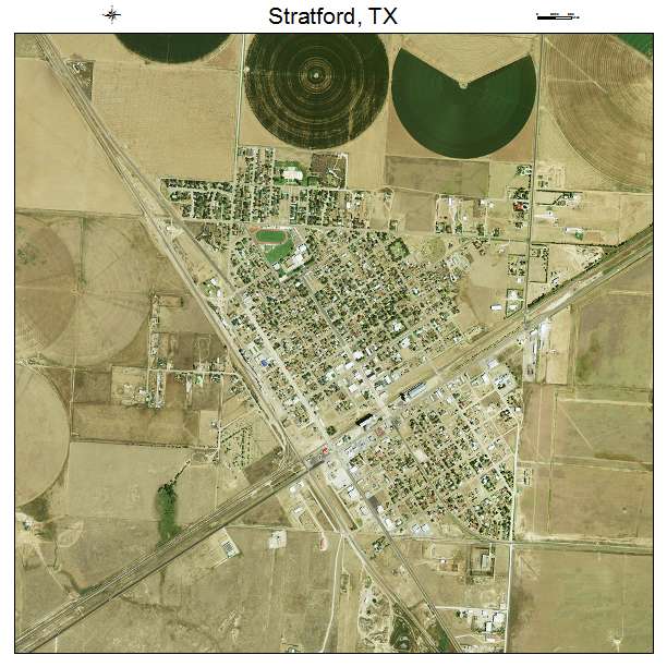 Stratford, TX air photo map