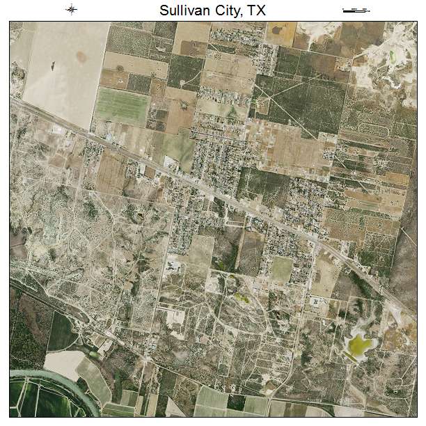 Sullivan City, TX air photo map