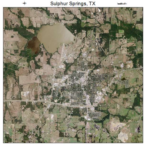 Sulphur Springs, TX air photo map