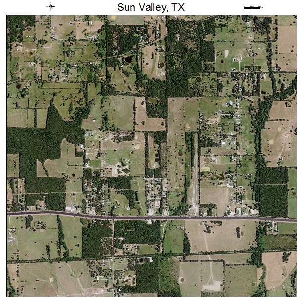 Sun Valley, TX air photo map
